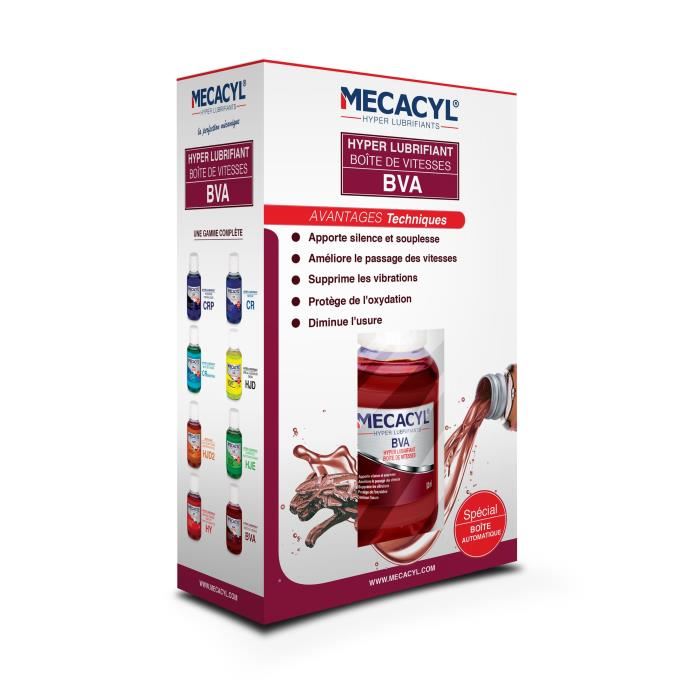 MECACYL BVA Hyper-Lubrifiant spécial boites de vitesses automatiques (classique, tiptronic...) - 100ml