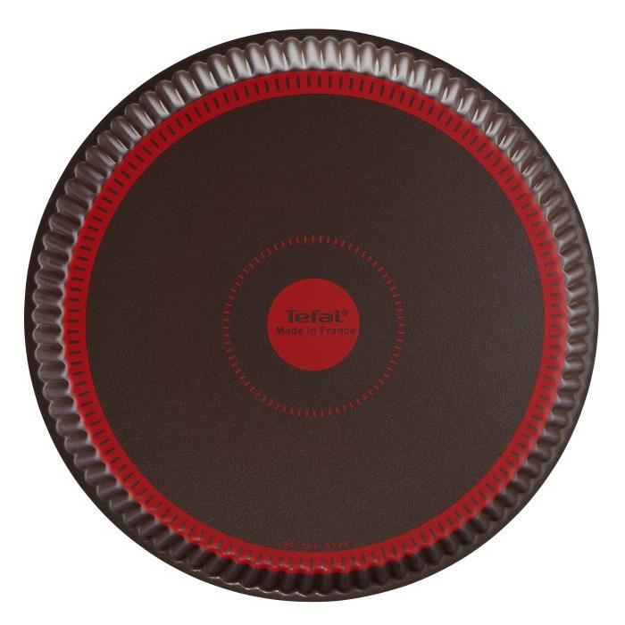 TEFAL SUCCESS Moule à tarte J1608202 diamètre 24 cm marron