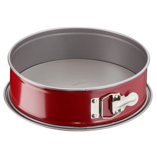 TEFAL Moule à charnière Delibake en acier - Ø 27 cm - Rouge et gris