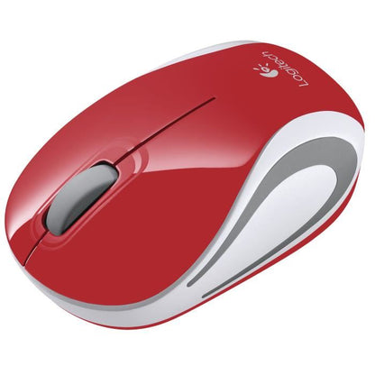 LOGITECH souris mini sans fil optique - M187 Rouge