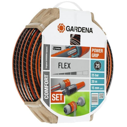 GARDENA Tuyau d'arrosage Flex 20m Ø15 mm + lance et accessoires