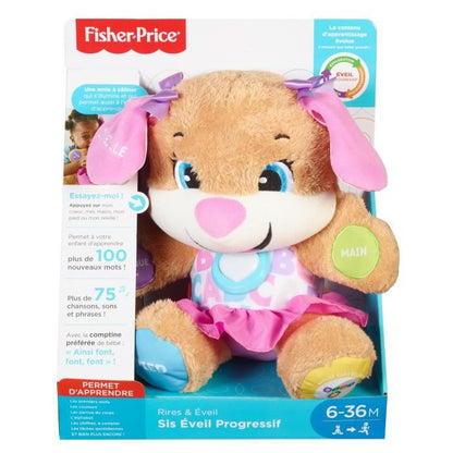 FISHER-PRICE - Puppy Sister - Peluche d'Eveil Progressif