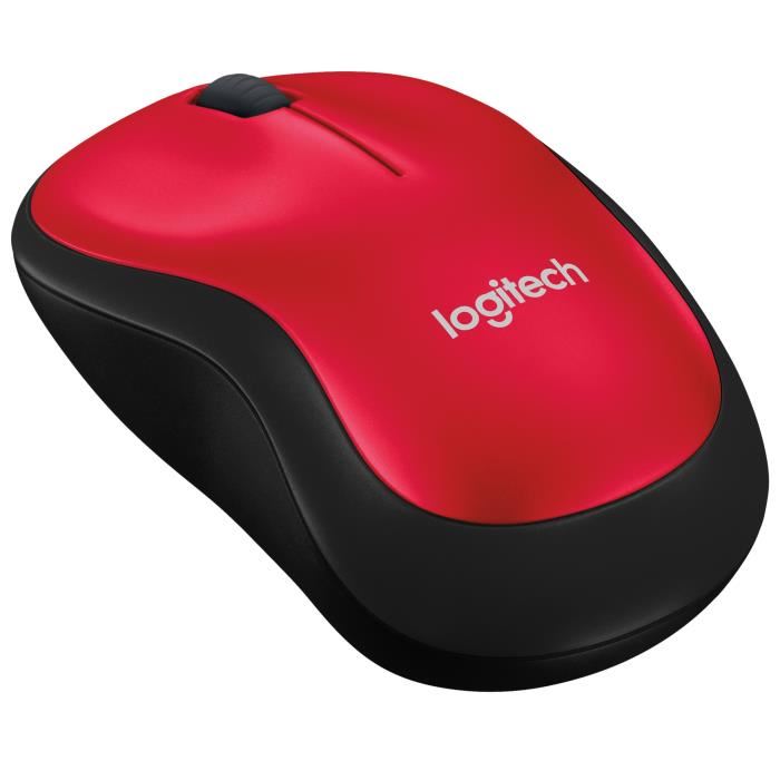 Logitech souris sans fil optique - M185 Rouge