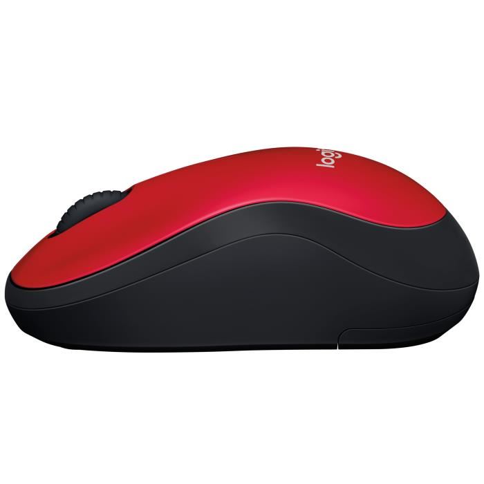 Logitech souris sans fil optique - M185 Rouge