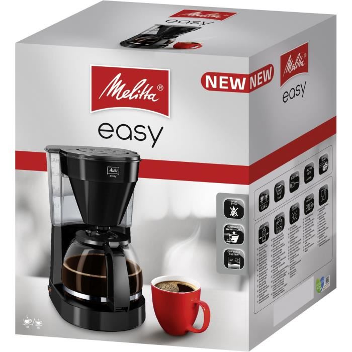 MELITTA Easy II 1023-02 - Cafetière filtre - 1050 W - Noir