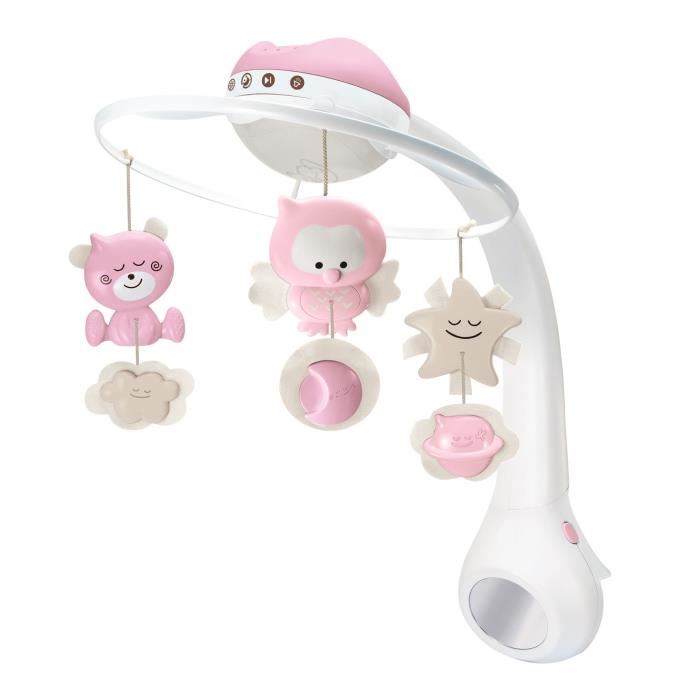 INFANTINO Mobile Fille Douce Nuit 3 en 1 Rose