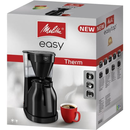 MELITTA Easy Therm II 1023-06 - Cafetière filtre 1L - 1050 W - Noir