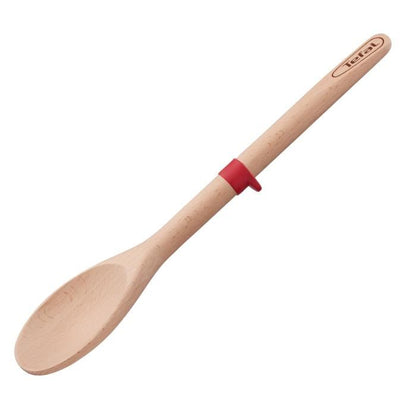 TEFAL Cuillère Ingenio - Bois hêtre et silicone platinium - 32 cm