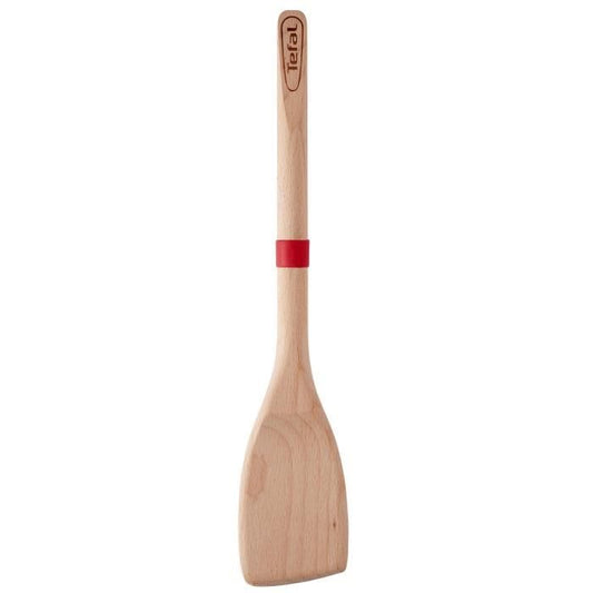 TEFAL Spatule à angle Ingenio - Bois hêtre et silicone platinium - 33 cm