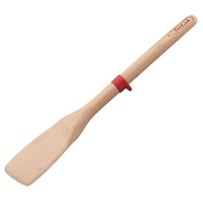 TEFAL Spatule à angle Ingenio - Bois hêtre et silicone platinium - 33 cm