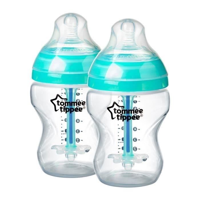 TOMMEE TIPPEE Biberon Anti colique avancé 260ml x2