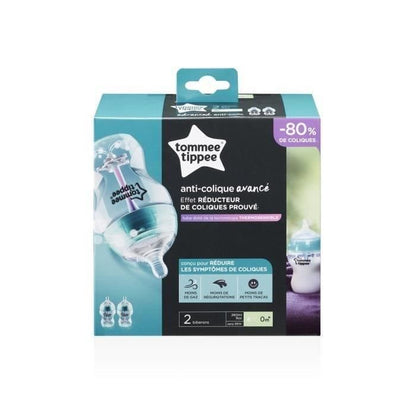 TOMMEE TIPPEE Biberon Anti colique avancé 260ml x2