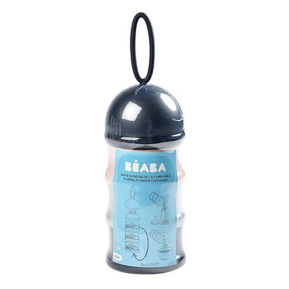 BEABA Boîte doseuse de lait empilable (dark blue+gray+pink)