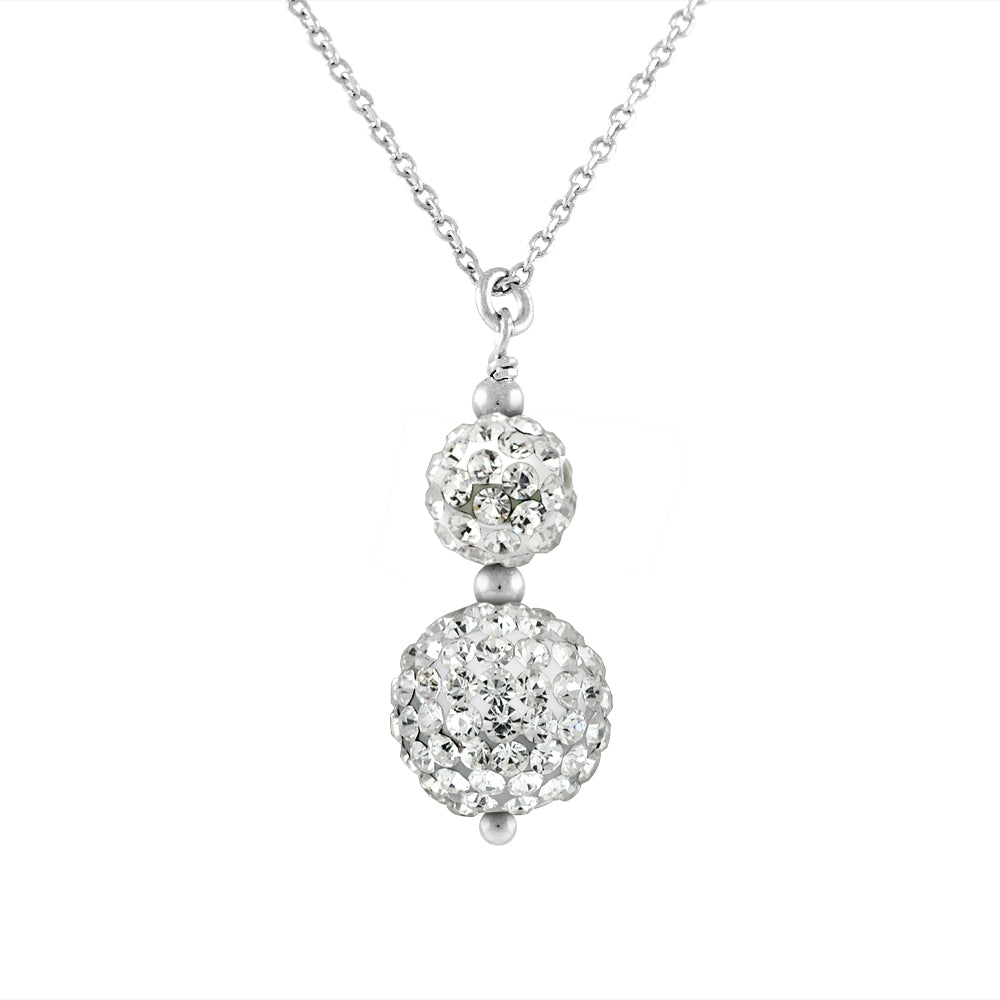 Collier Duo Cristal "Pure WHITE"