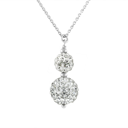 Collier Duo Cristal "Pure WHITE"