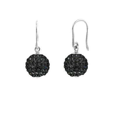 Boucles d'Oreilles "BLACK NIGHT"  Pendentif Mobiles