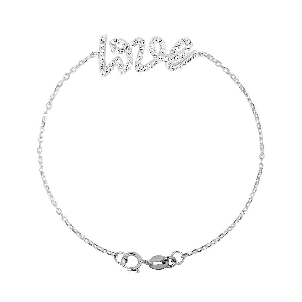 Bracelet "Love" Ensemble avec Oxydes de Zirconium