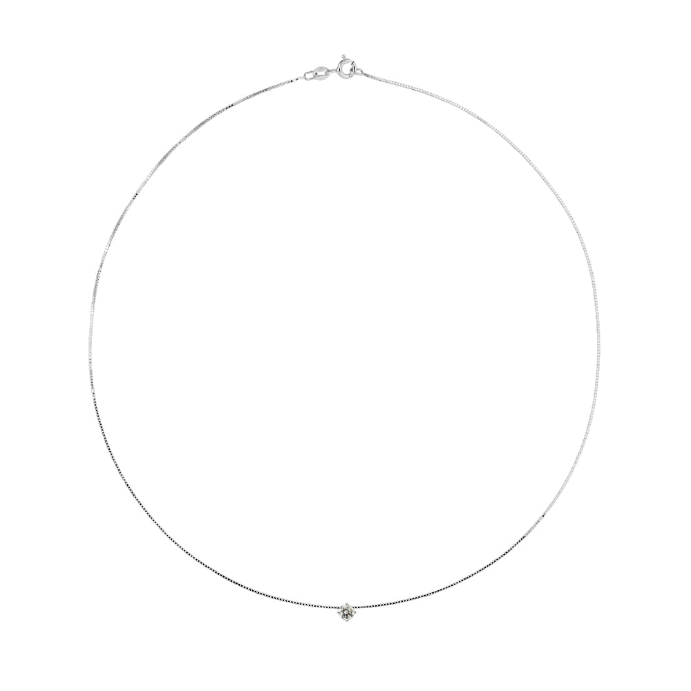 Collier Solitaire Oxyde de Zirconium