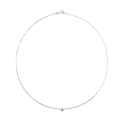 Collier Solitaire Oxyde de Zirconium