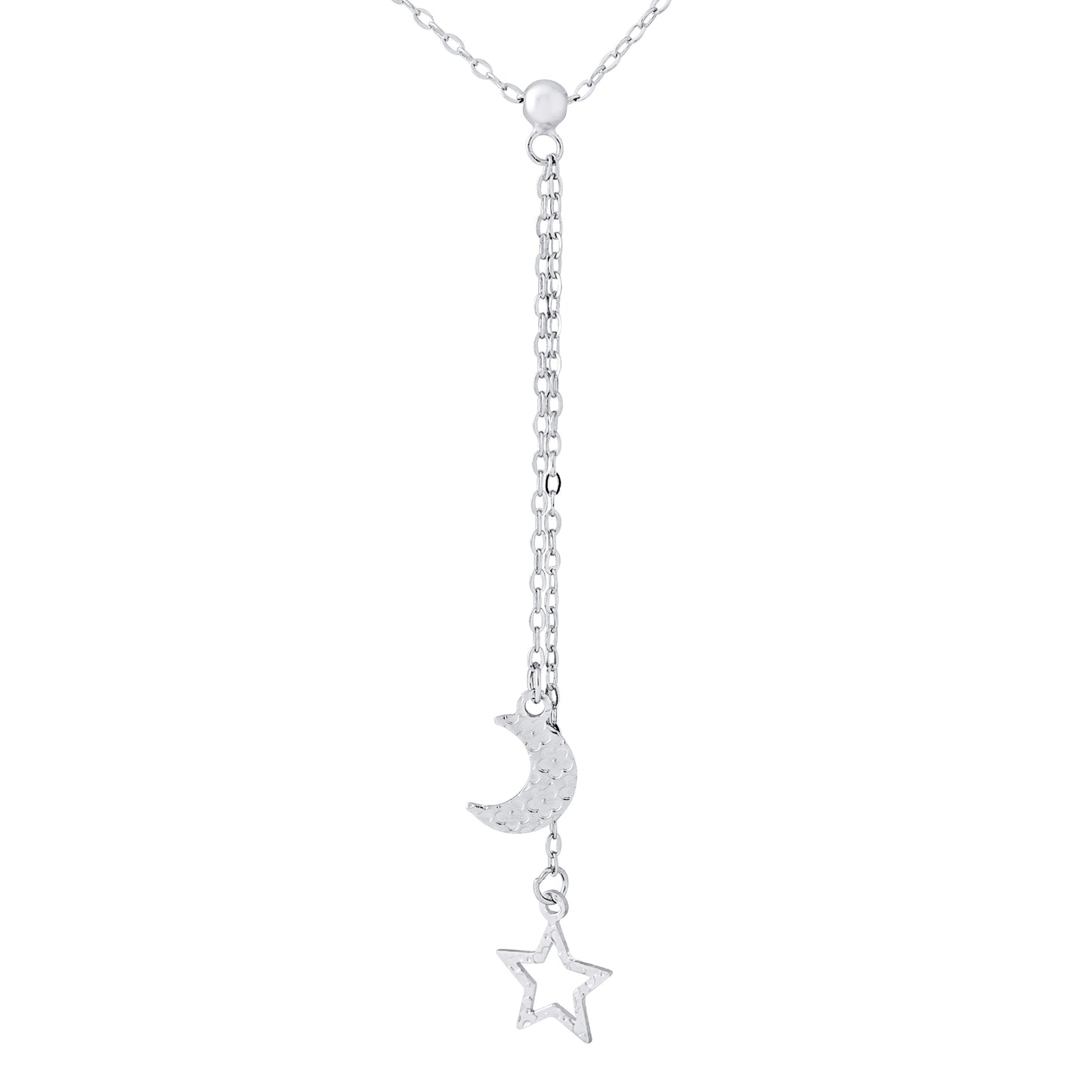 Collier "CRAVATE" motif Étoile et Lune