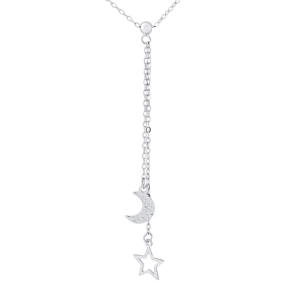 Collier "CRAVATE" motif Étoile et Lune