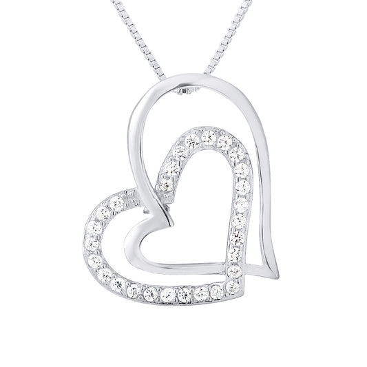 Collier motif "COEUR"  en argent 925/1000