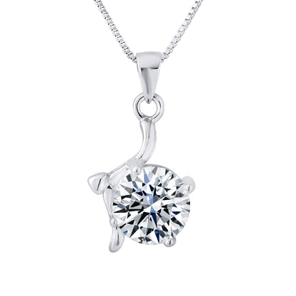 Collier "FANTAISIE" en argent 925/1000 et Oxyde de Zirconium