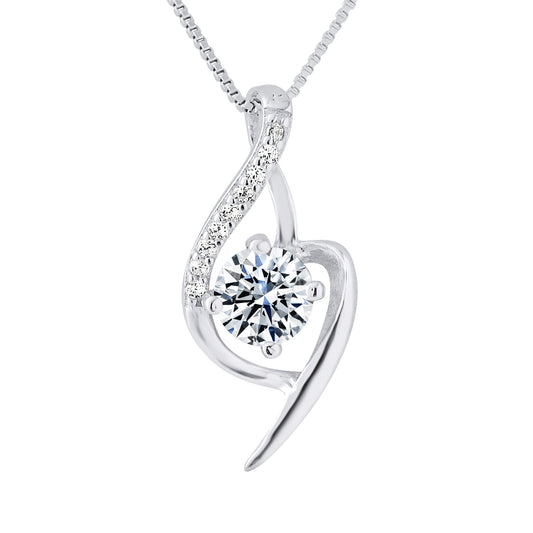 Collier "FANTAISIE" en argent 925/1000 et Oxyde de Zirconium