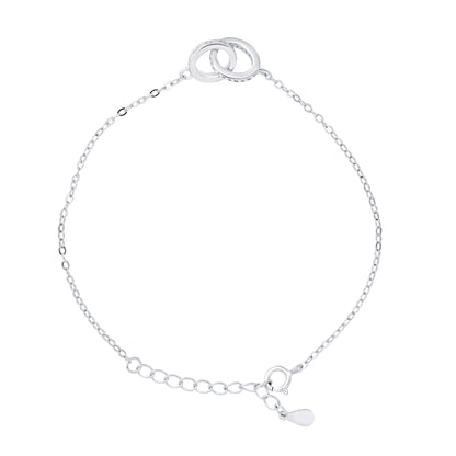 Bracelet motif "ANNEAUX" avec Oxydes de Zirconium