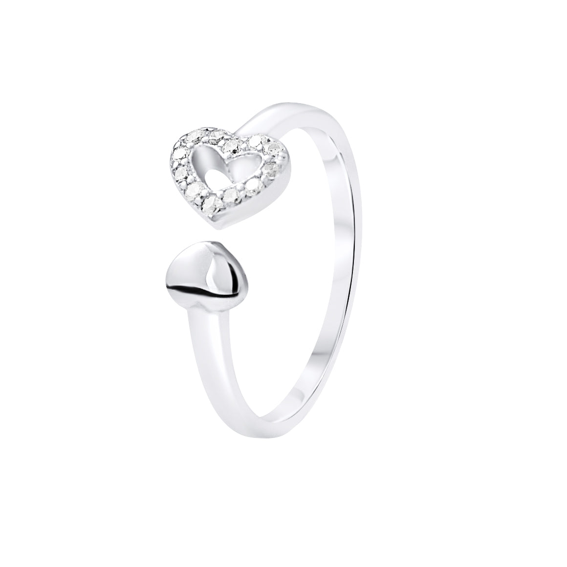 Bague motif "COEUR"  Ajustable