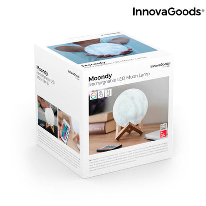 Lampe LED Rechargeable Lune Moondy InnovaGoods