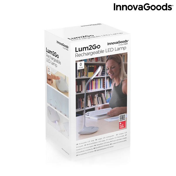 Lampe LED de Table Rechargeable Tactile Lum2Go InnovaGoods