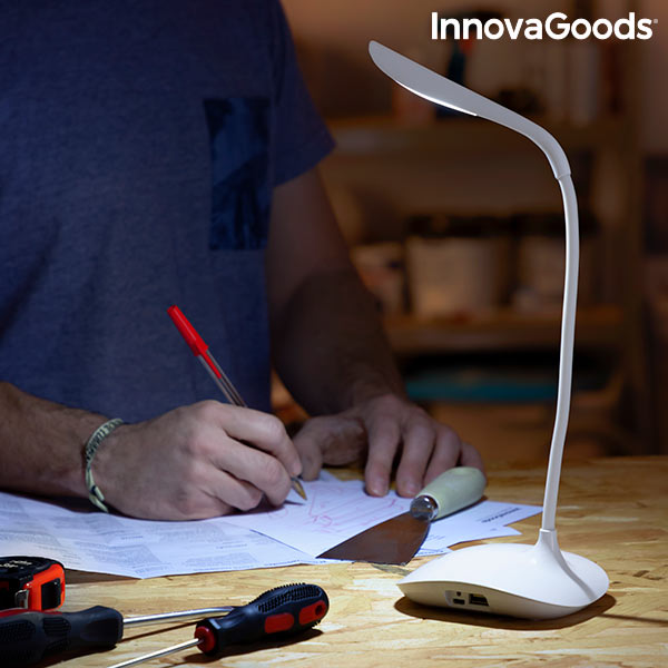 Lampe LED de Table Rechargeable Tactile Lum2Go InnovaGoods