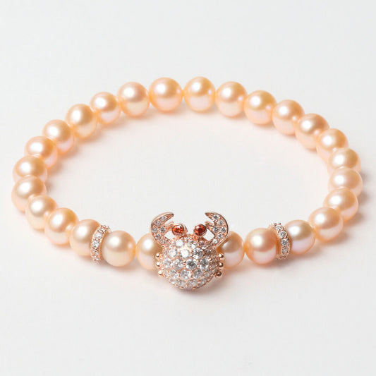 Bracelet Femme Lancaster JLA-BR-CRAB-2-PE Orange Argent 925 16 mm Rosé