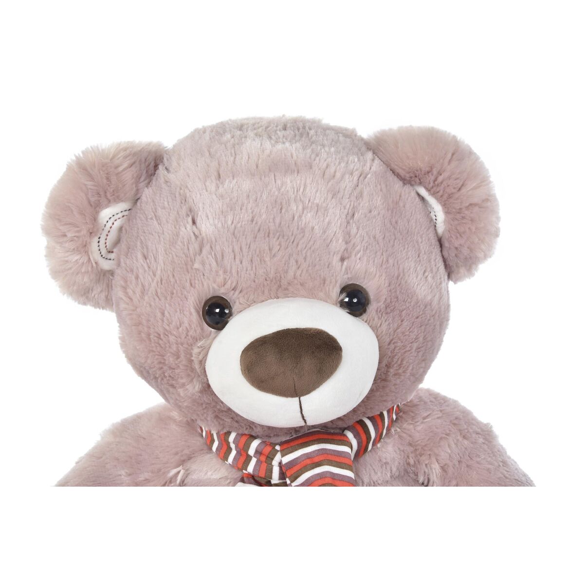 Ours en peluche DKD Home Decor Blanc Écharpe Marron Polyester Enfant Ours