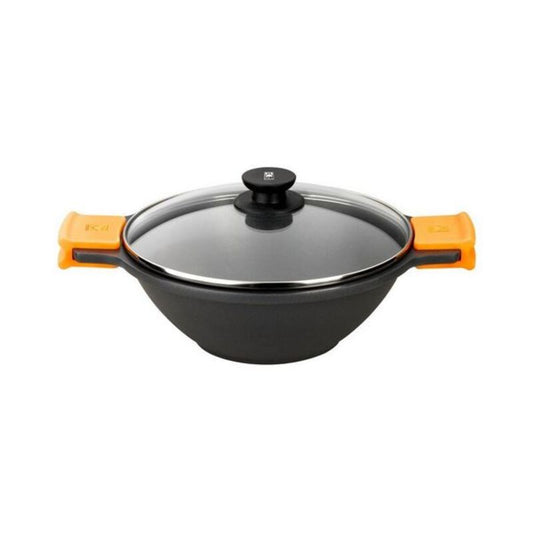 Poêle BRA A272028 Aluminium PTFE Noir/Orange