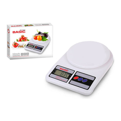 Balance de cuisine Basic Home Numérique LCD 7 kg Blanc (23 x 16 x 3,6 cm)