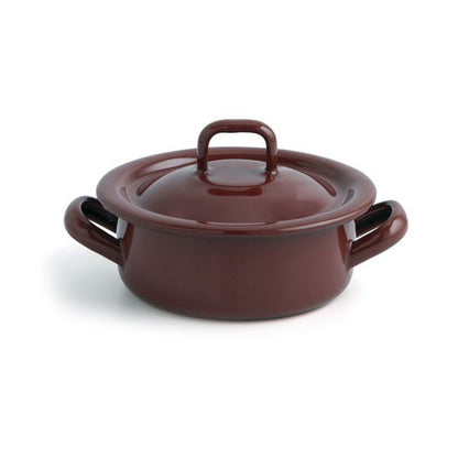 Casseroles avec Couvercle Quid Classic Marron Acier émaillé