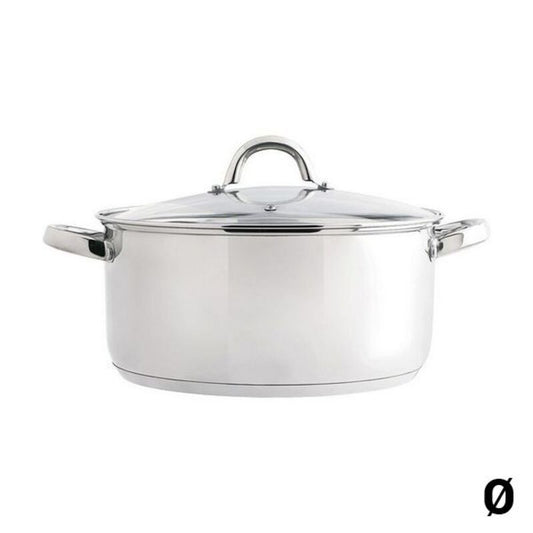 Casserole avec Couvercle en Verre Quid Ottawa Acier inoxydable