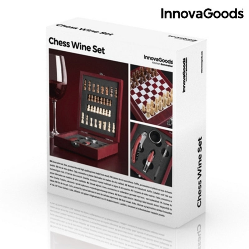 Ensemble d'Accessoires à Vin et Échecs InnovaGoods 37 Pièces