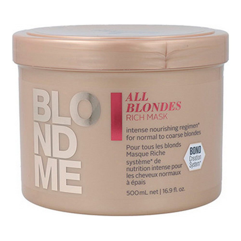 Masque pour cheveux Schwarzkopf Blond Rich Kératine