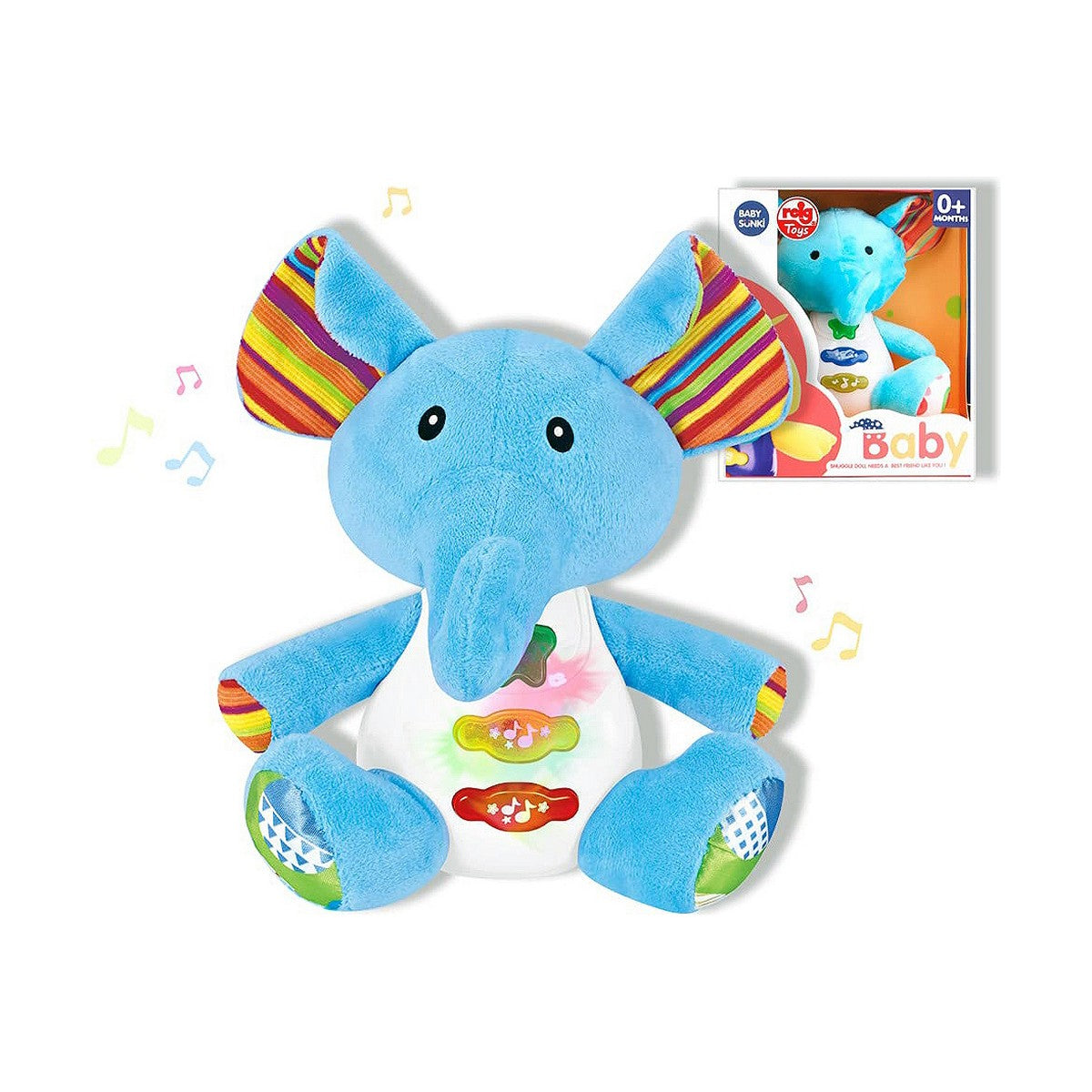 Peluche musicale Reig Eléphant 15 cm