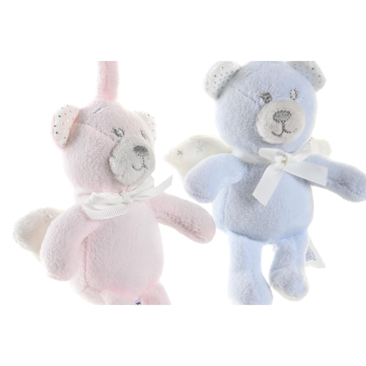 Jouet Peluche DKD Home Decor Pendentif 13 x 6 x 40 cm Étoile Ours (2 Unités)