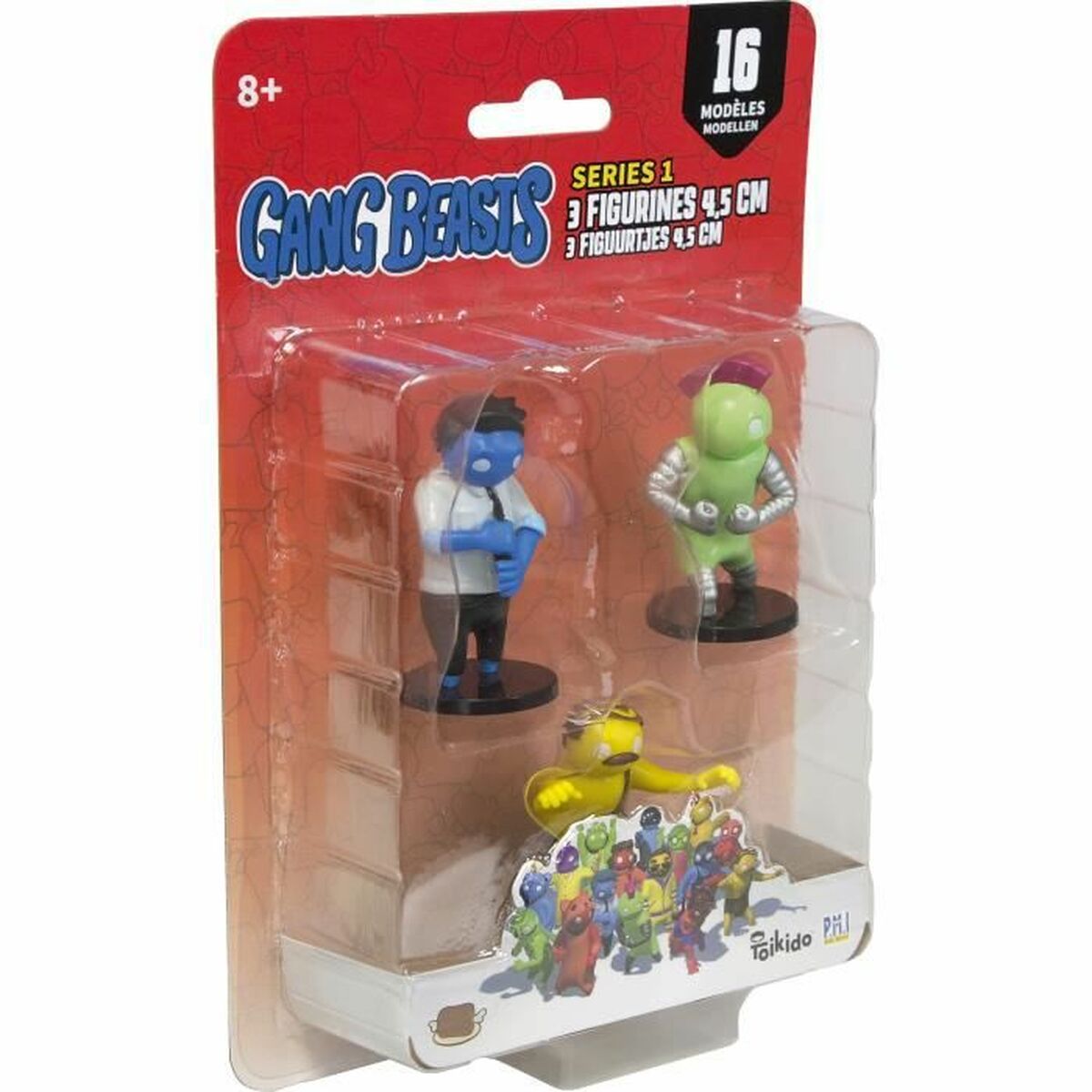 Figurine d’action Lansay Gang Beasts  Lot #3 4,5 cm 3 Pièces