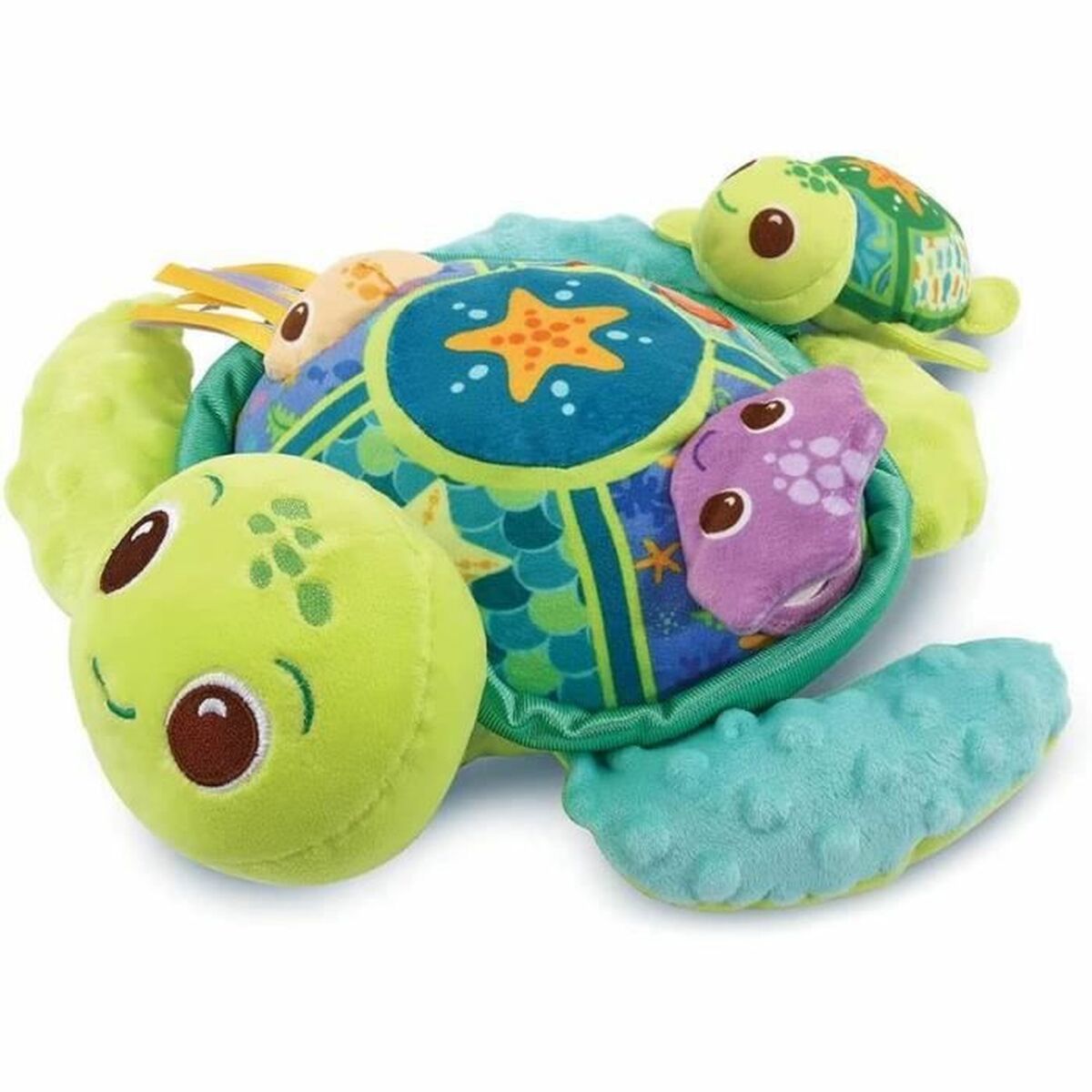 Jouet Peluche Vtech Baby Juju, Maman tortue + Bébé - Musical