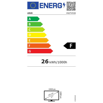 Écran Asus VG27VH1B 27" LED HDR10 VA LCD Flicker free 165 Hz 50-60  Hz