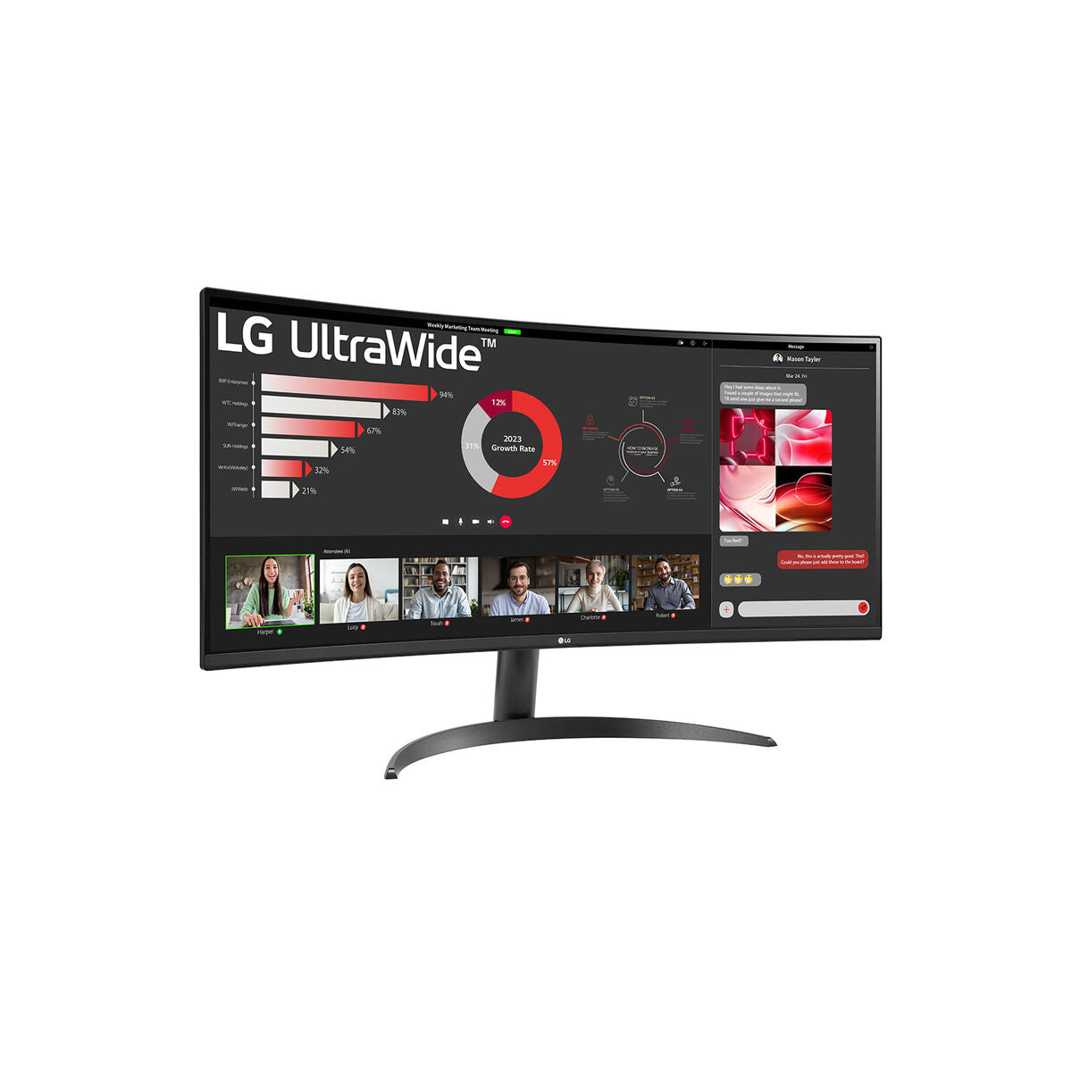 Écran LG 34WR50QC-B.AEU HDR10 VA LCD Flicker free