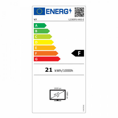 Écran V7 L238IPS-HAS-E 23,8" LED IPS 60 Hz 50-60  Hz 23.8"