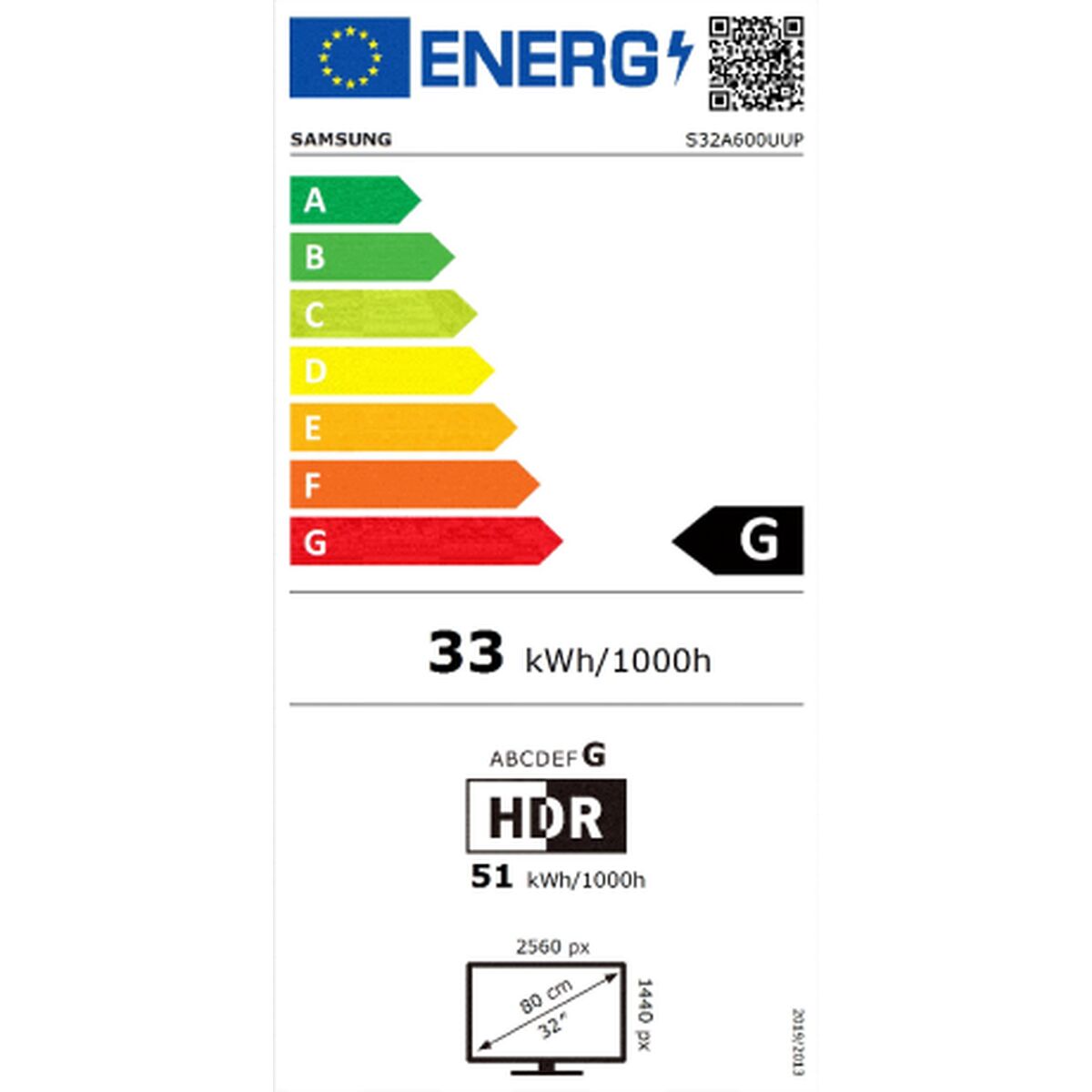 Écran Samsung ViewFinity S6U S32A600UUP 32" LED HDR10 VA AMD FreeSync Flicker free