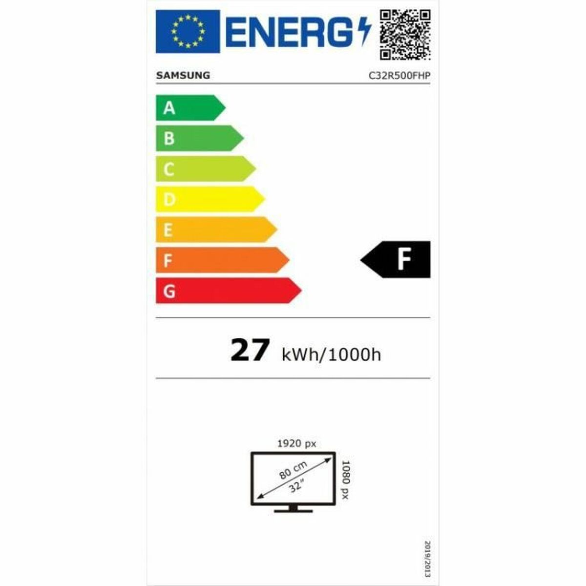 Écran Samsung CR50 32" 32" LED VA AMD FreeSync Flicker free 75 Hz